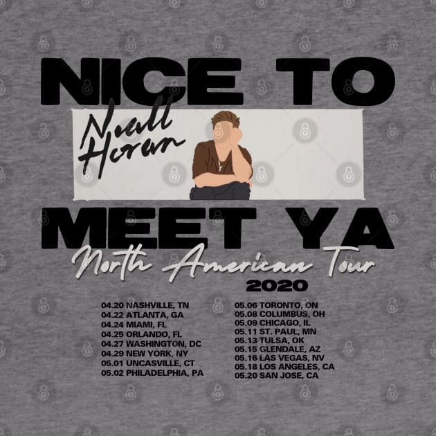 Nice To Meet You Tour Dates Parody T-Shirt by xxkristen